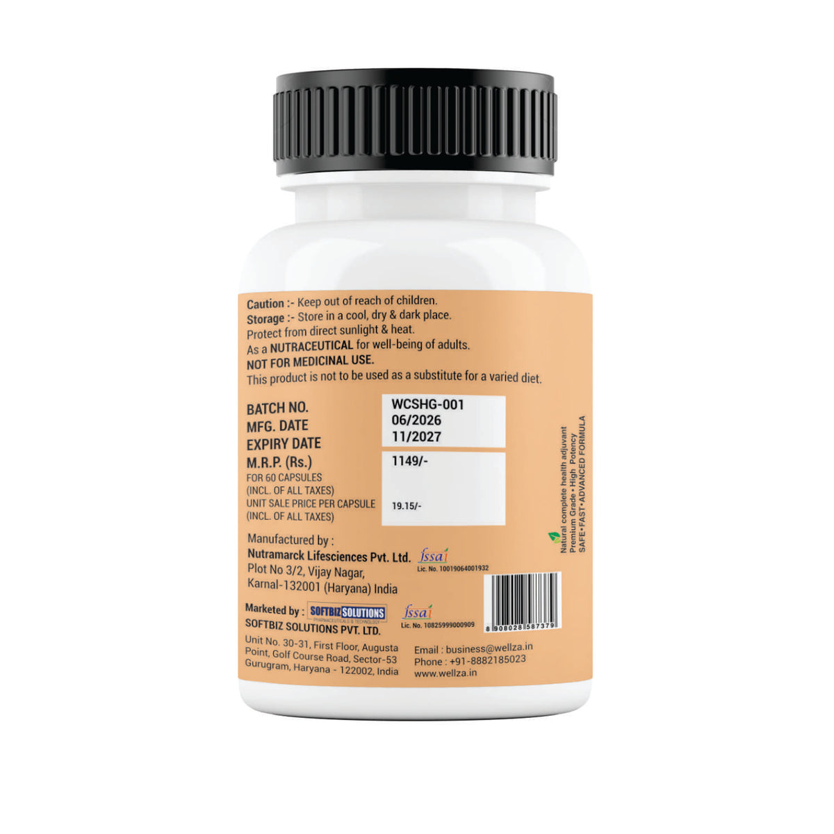 Wellza Collagen Capsule 520mg