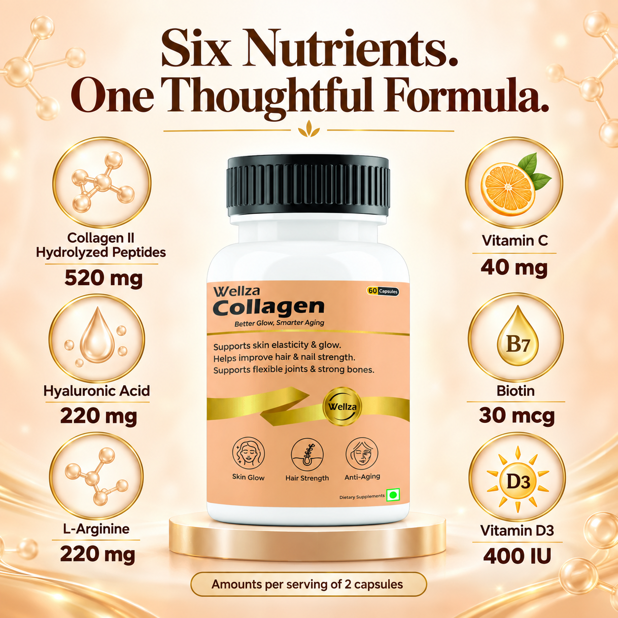 Wellza Collagen Capsule 520mg