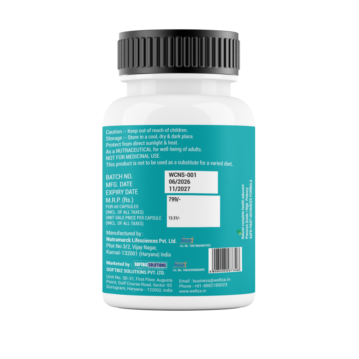 Wellza Ashwaghandha KSM66 720mg