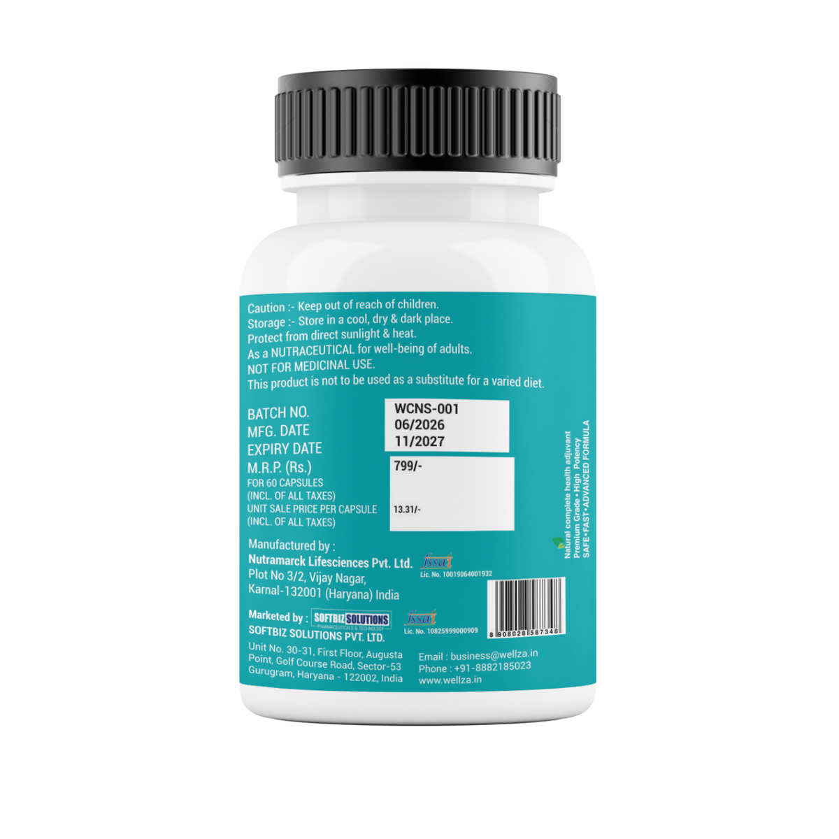 Wellza Ashwaghandha KSM66 720mg