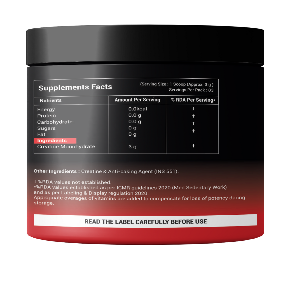 Wellza Micronized Creatine
