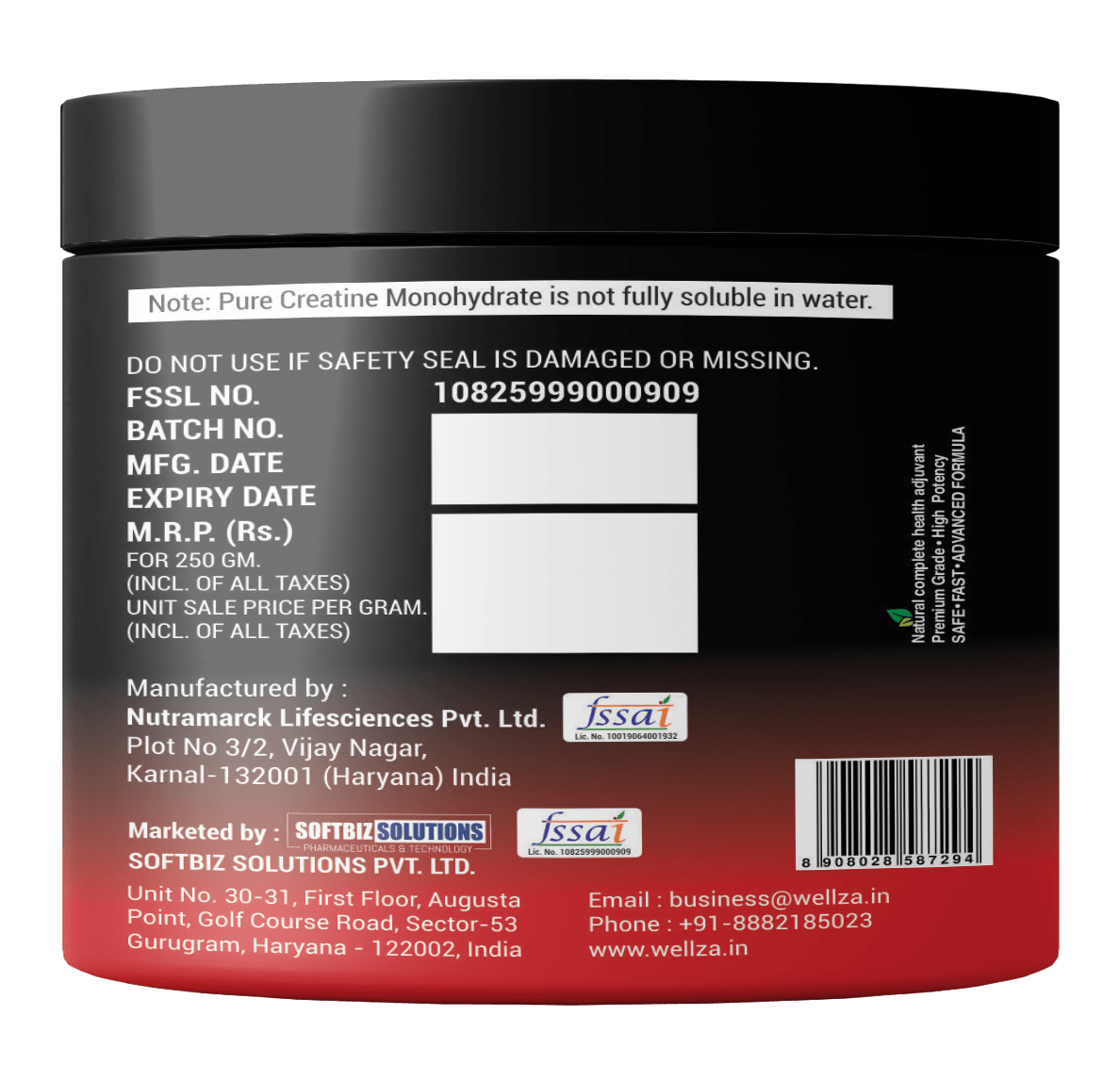 Wellza Creatine My Store 2