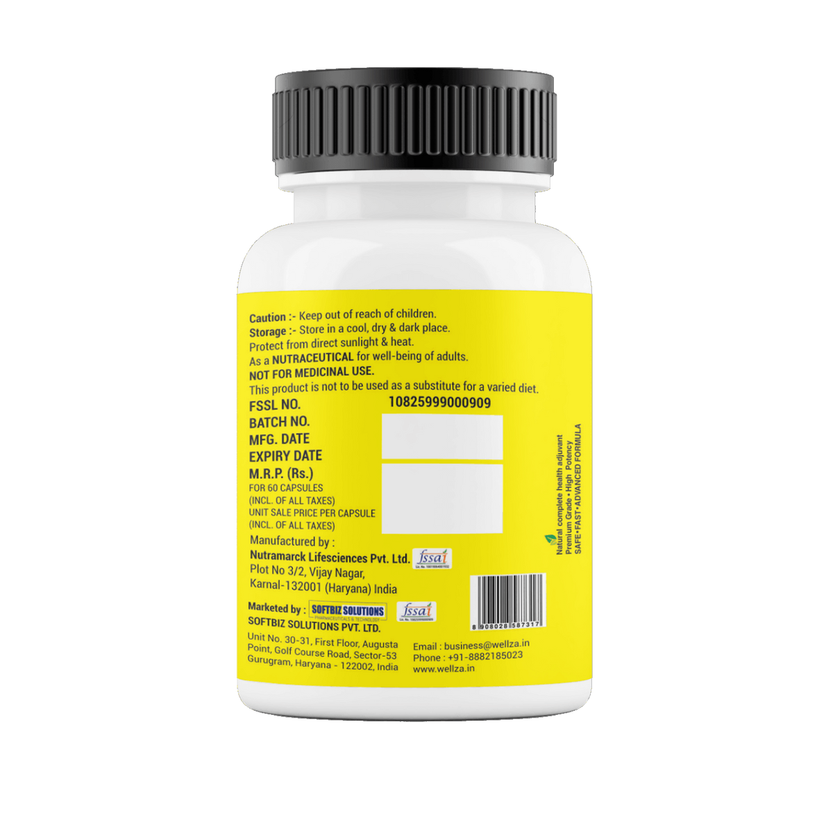 Wellza Liposomal Glutathione 600 mg per Serving