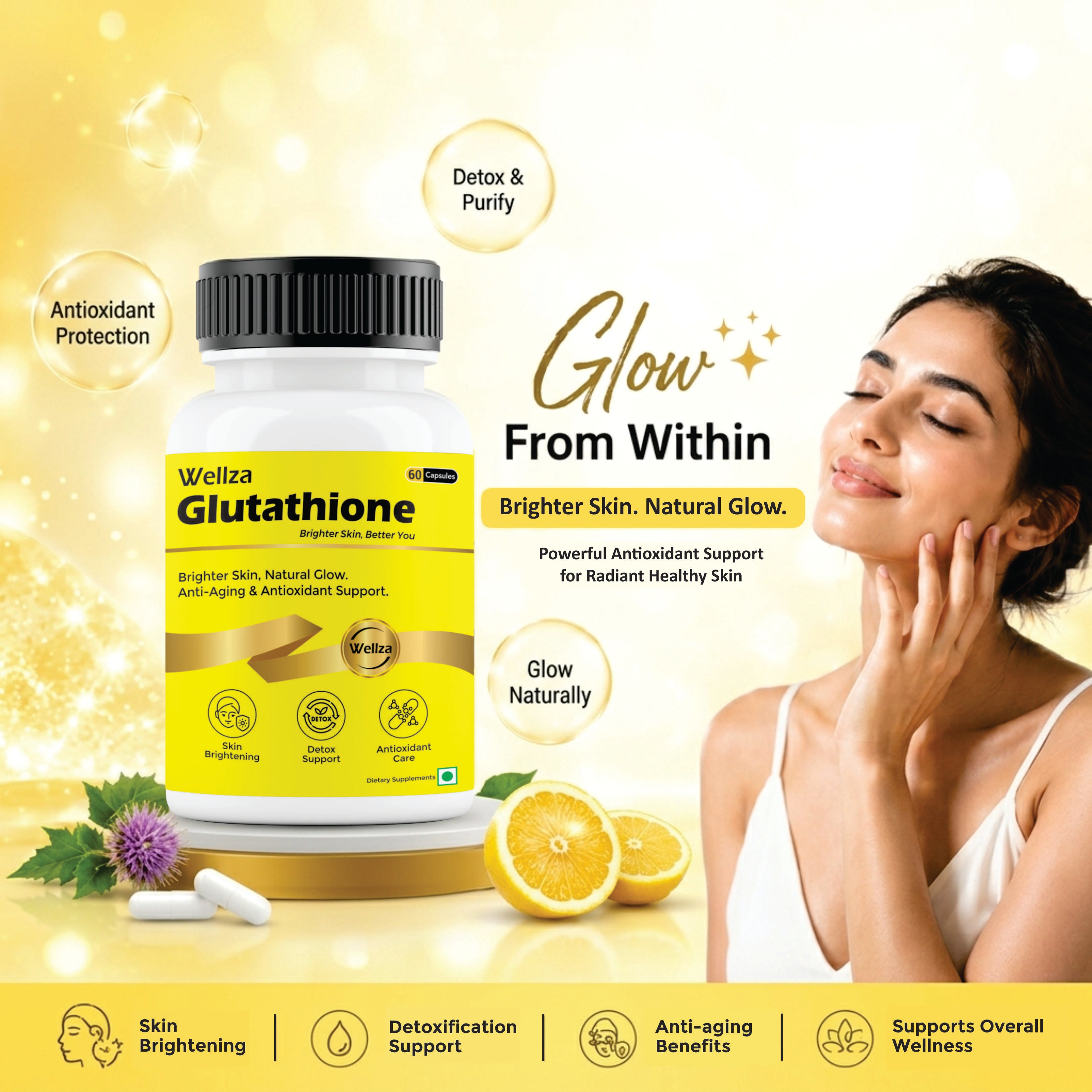 Wellza Liposomal Glutathione 600 mg per Serving