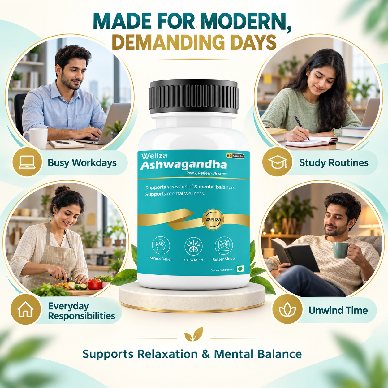 Wellza Ashwaghandha KSM66 720mg