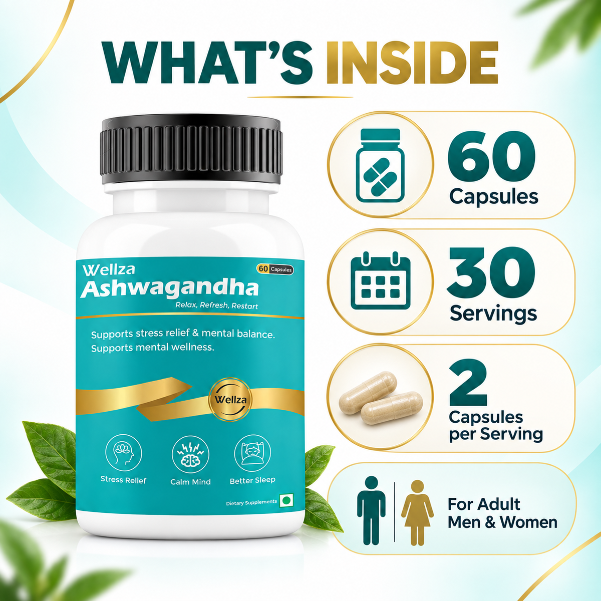 Wellza Ashwaghandha KSM66 720mg