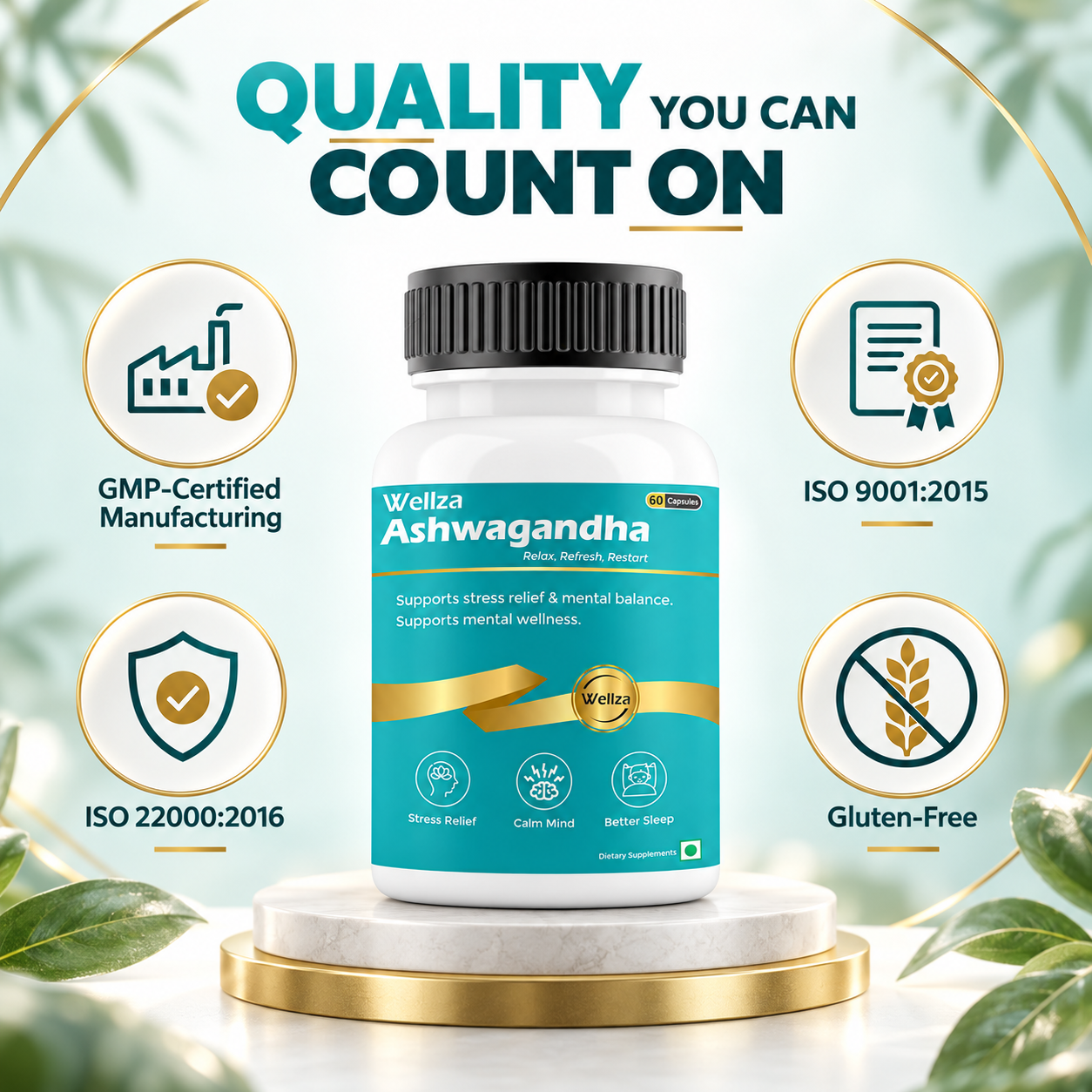 Wellza Ashwaghandha KSM66 720mg