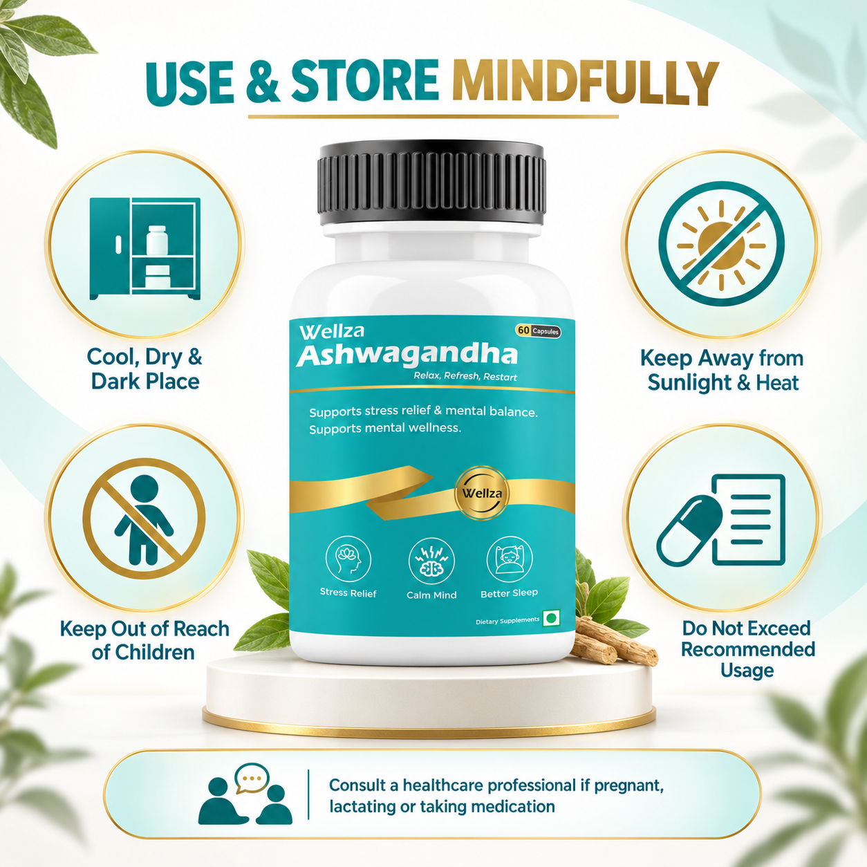 Wellza Ashwaghandha KSM66 720mg