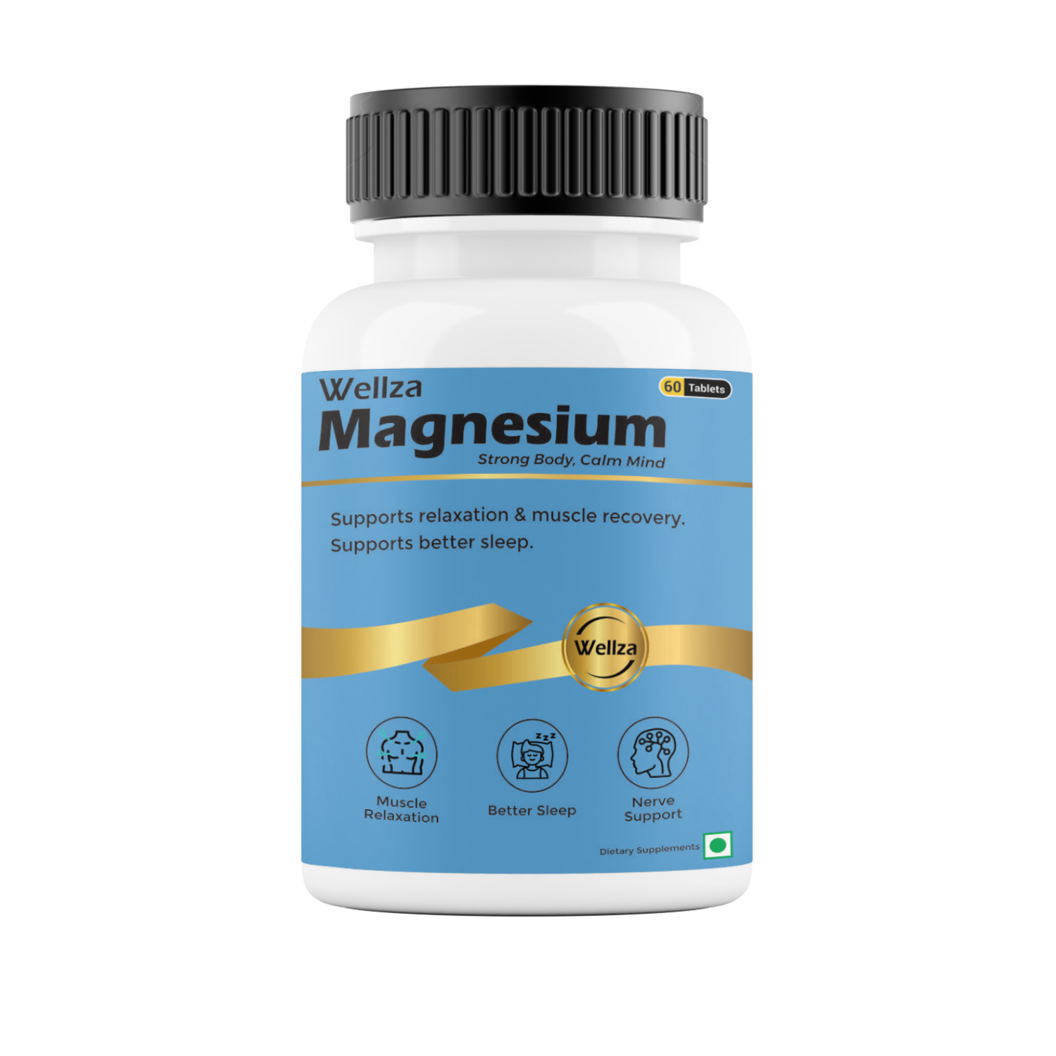 Wellza Magnesium Bisglycinate 2000 mg Tablets