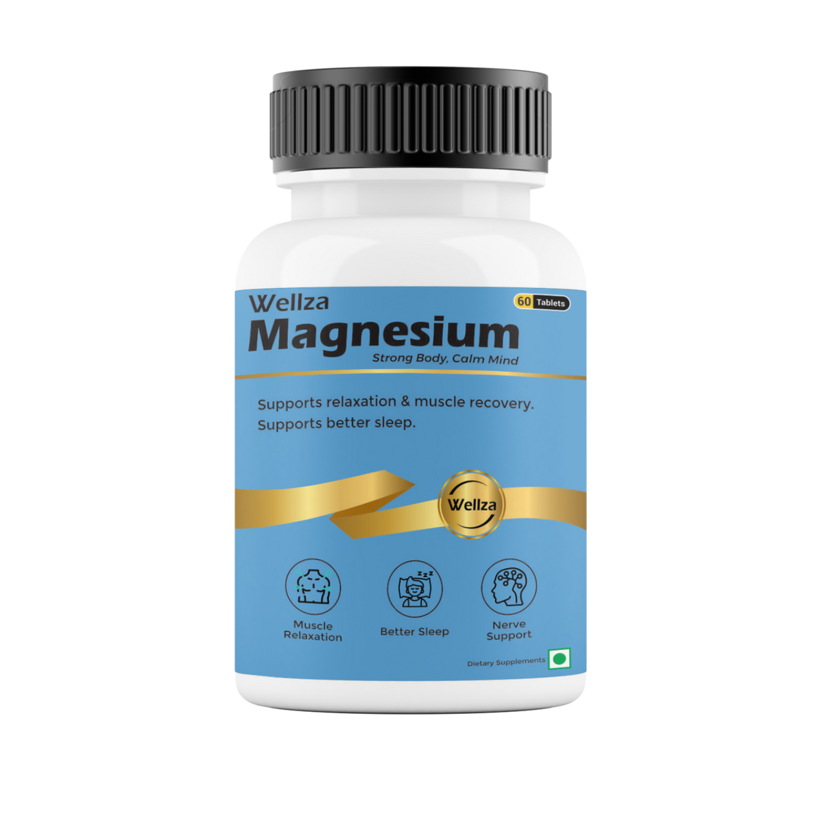 Wellza Magnesium Bisglycinate 2000 mg Tablets