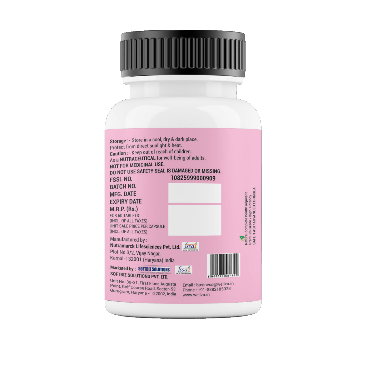 Wellza PCOS Care Tablets for Women with Myo-Inositol