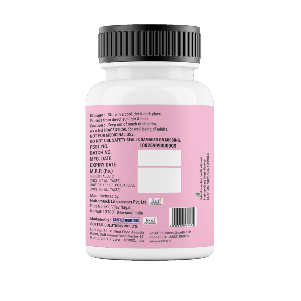 Wellza PCOS Care Tablets for Women with Myo-Inositol