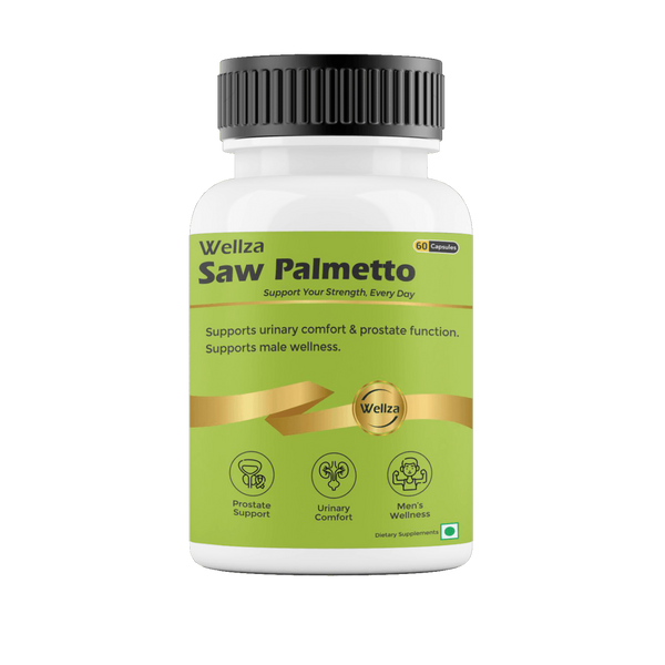 Wellza Saw Palmetto 500 mg for Men with Gokhru