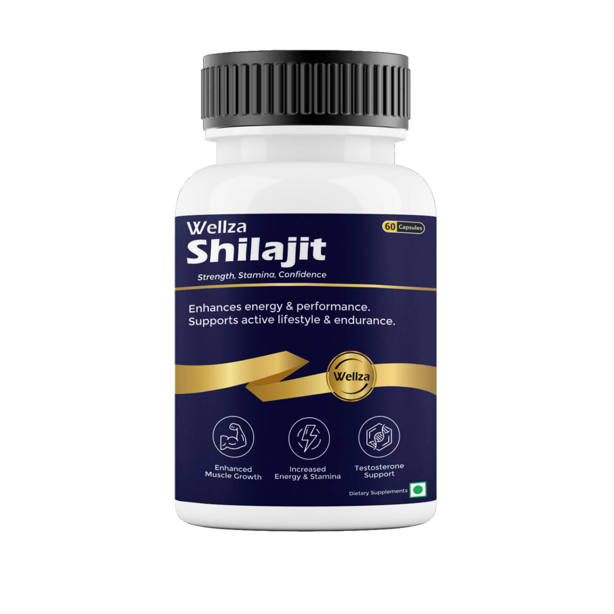 Wellza Shilajit Capsules Adult Nutraceutical Supplement